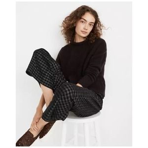 Madewell Fulton Pullover Sweater XS Heathered Raisin Brown